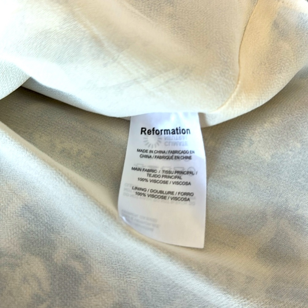 Reformation Violet Dress in Pompadour Print Size 2 - Picture 7 of 7